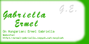 gabriella ermel business card